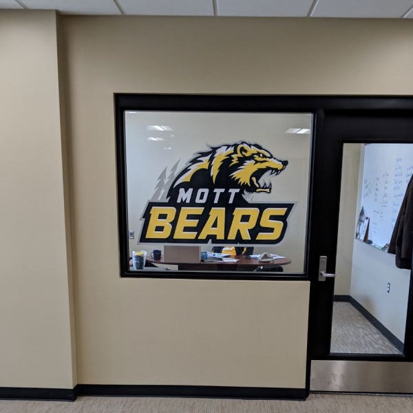 Mott Bears Window Vinyl - Flint, MI