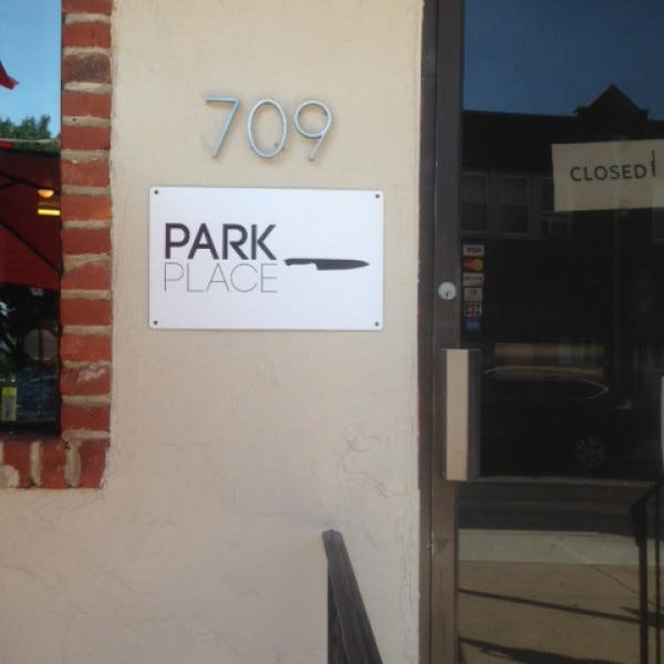 Aluminum Signs - Park Place