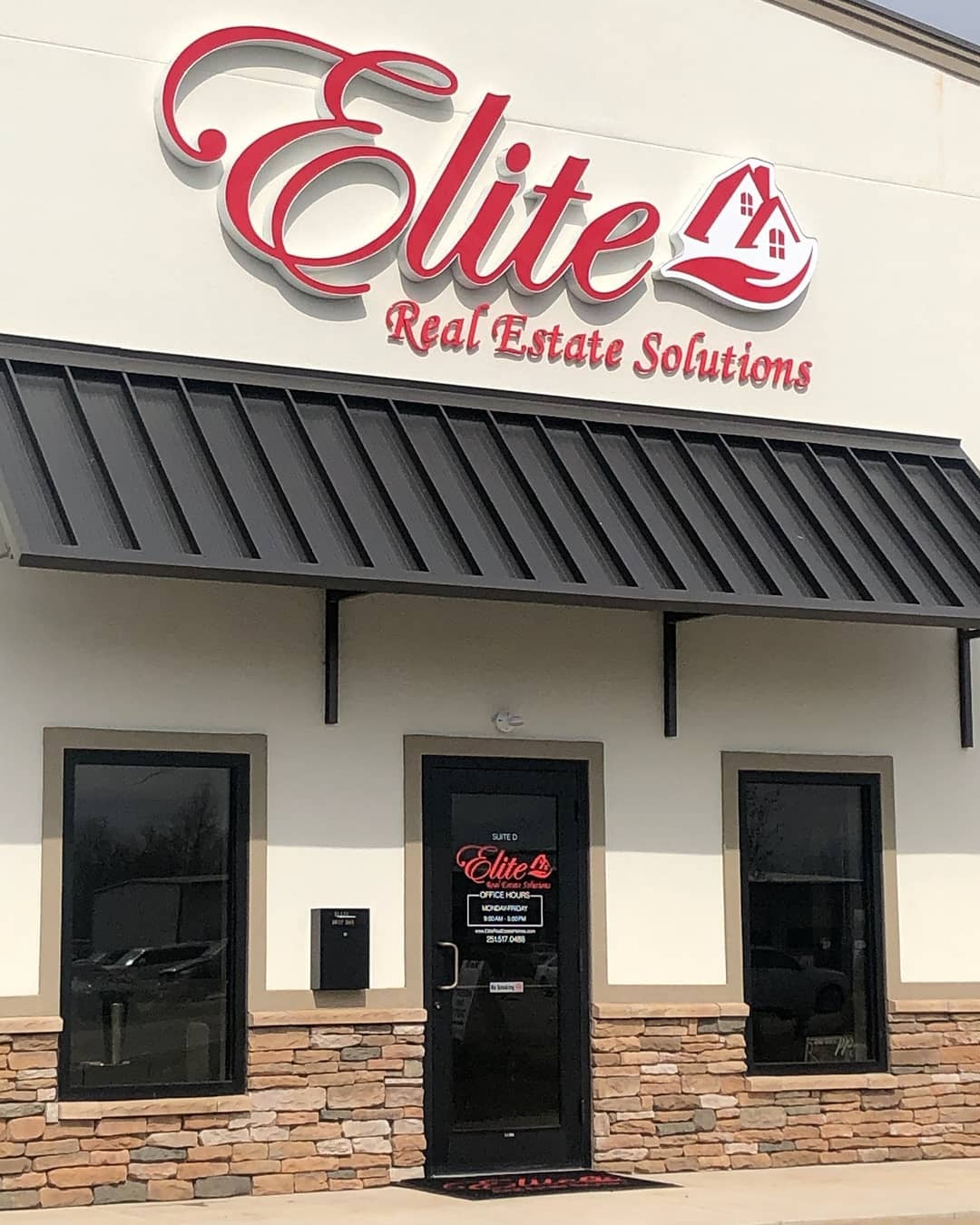 Elite Real Estate Solutions Lighted Channel Letter Sign