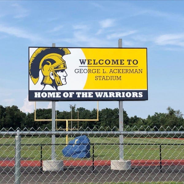 Framed Aluminum Scoreboard Sign - FTPS