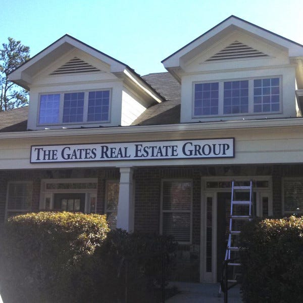 SAR Buford Real Estate store front sign
