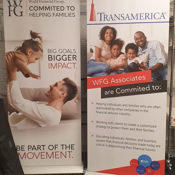 Retractable Banners At WFG - Cypress, TX