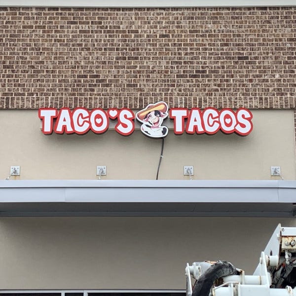 Tacos Tacos Signarama Buford channel letters 