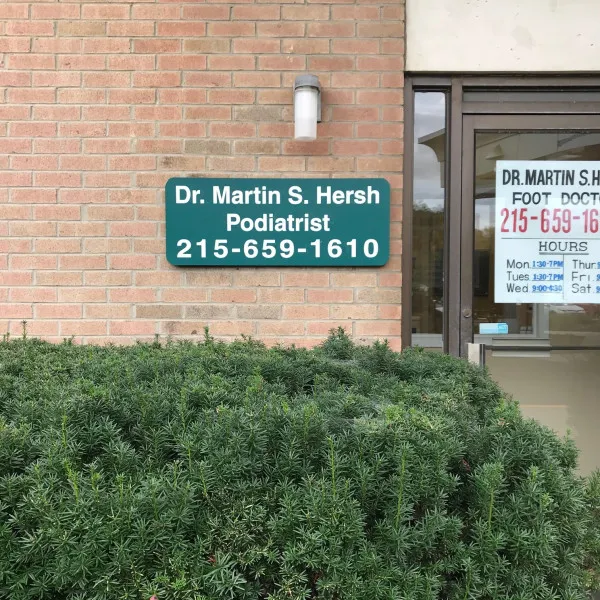 Routed Sign - Dr. Martin S. Hersh Podiatrist