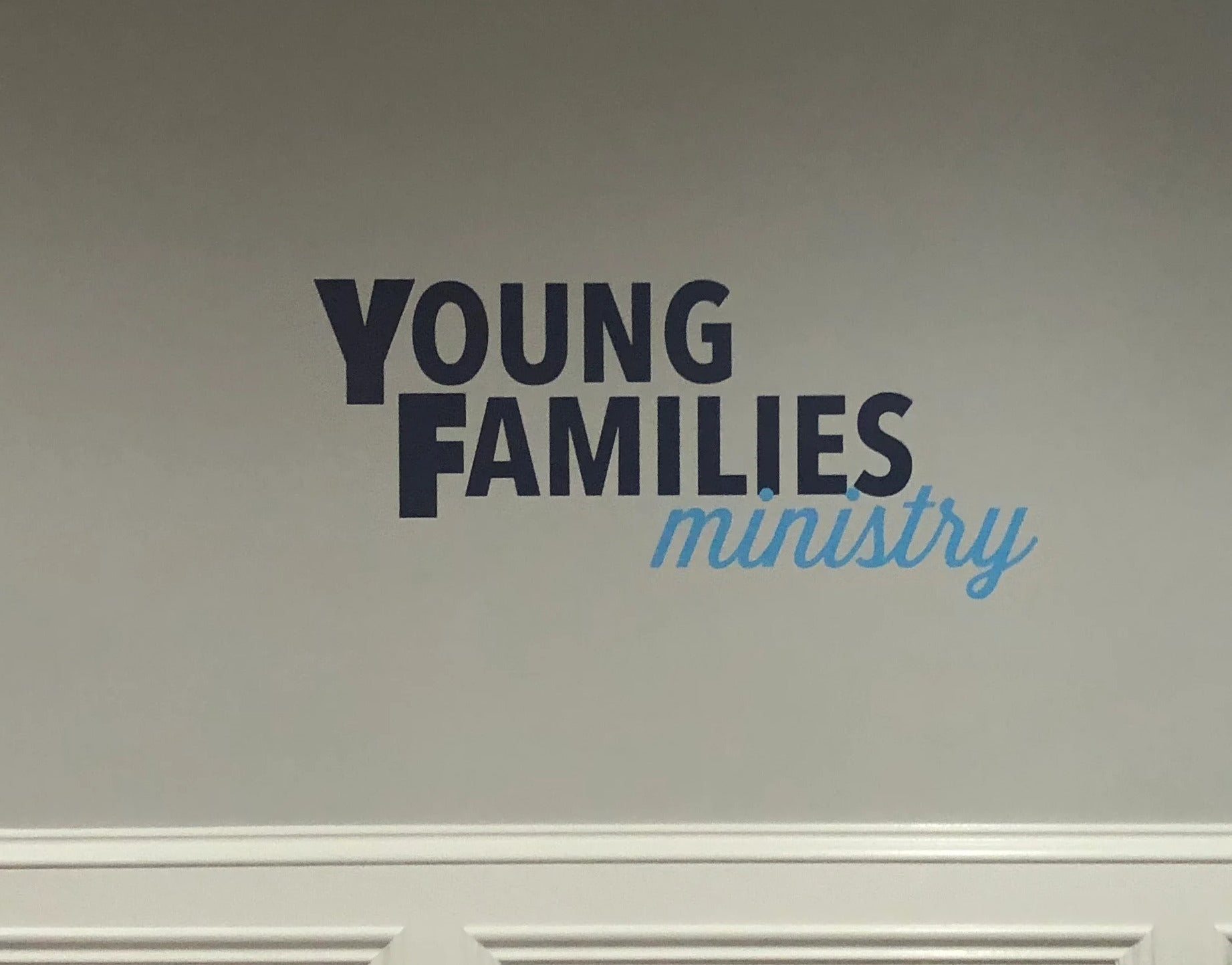 Brand your lobby with logo lettering
