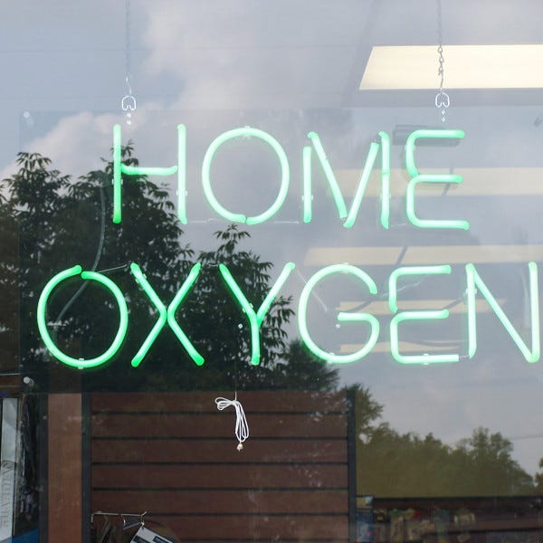 Home Oxygen Neon Sign