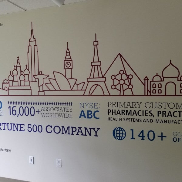 World Courier Office Wall 2