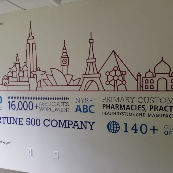World Courier Office Wall 2