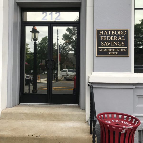 Cast Iron Plaque - Hatboro Federal Savings