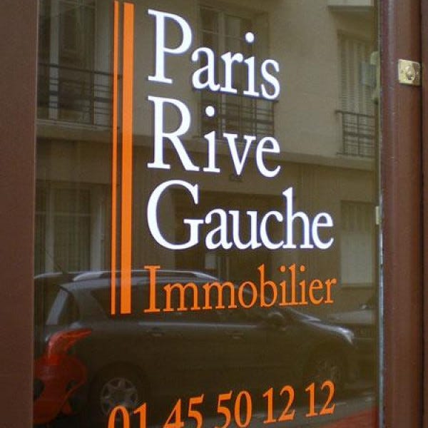 lettre decoupees vitrines immobilier paris 9 signarama