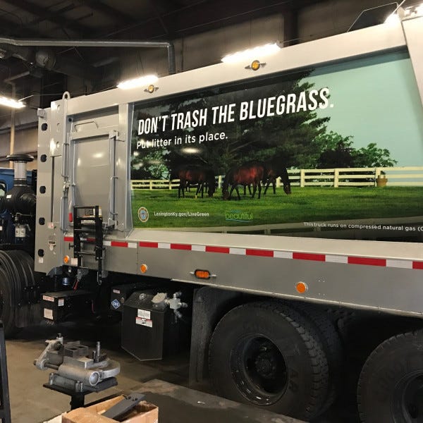 LFUCG Trash Truck Wrap