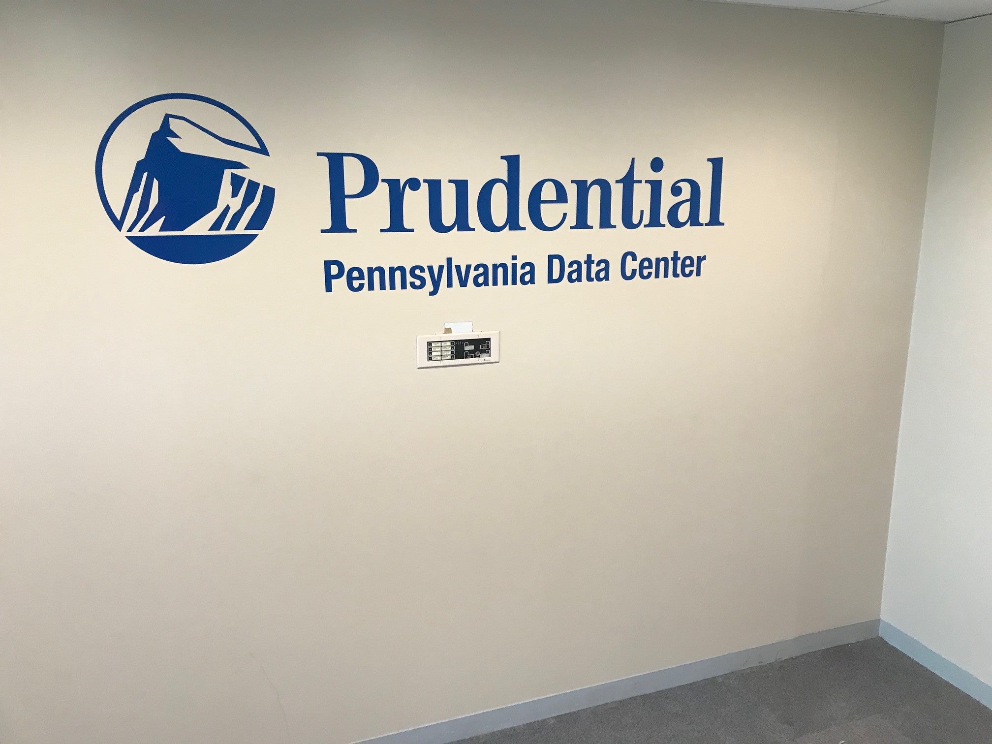 Brand your lobby with logo lettering