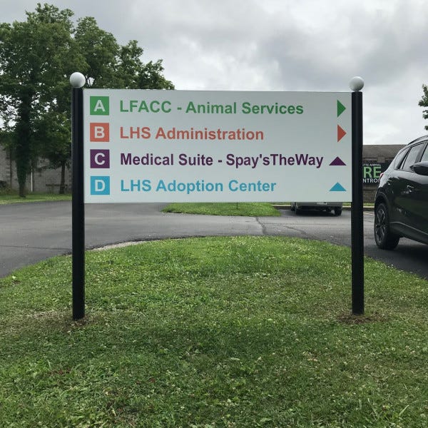Humane Society Aluminum Post & Panel