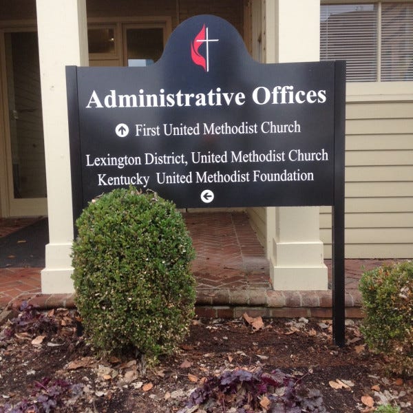 First United Methodist Lexington Aluminum Post & Panel