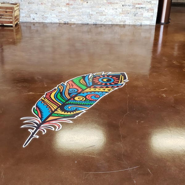 Floor Graphics At CBD American Shaman 1960 - Houston, TX
