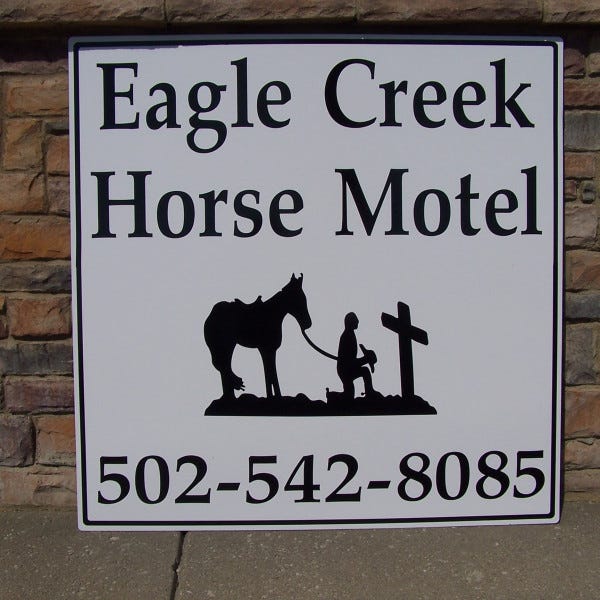 Eagle Creek Aluminum Sign