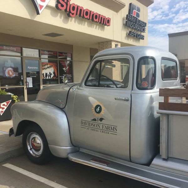 classic truck door graphic