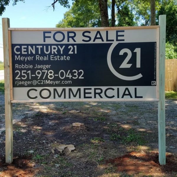 Commercial Real Estate Sign