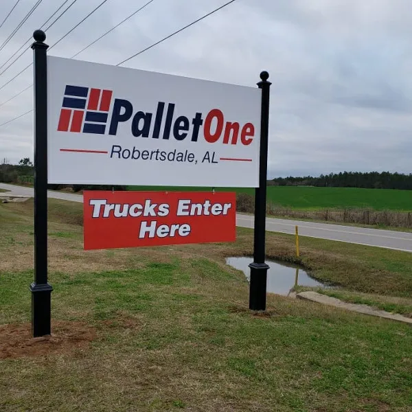 Pallet One Post And Panel Sign