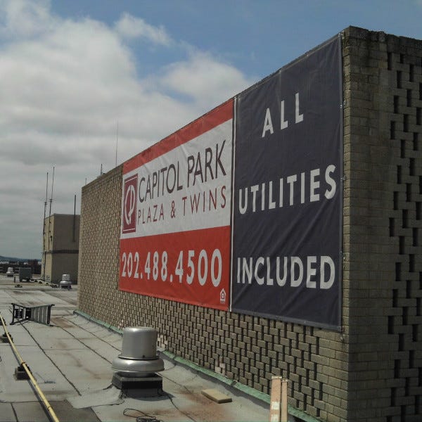 Vinyl Mesh Rooftop Bannersignarama Silver Springcapitol Park Plaza2