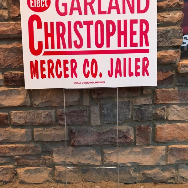 Political Yard Sign