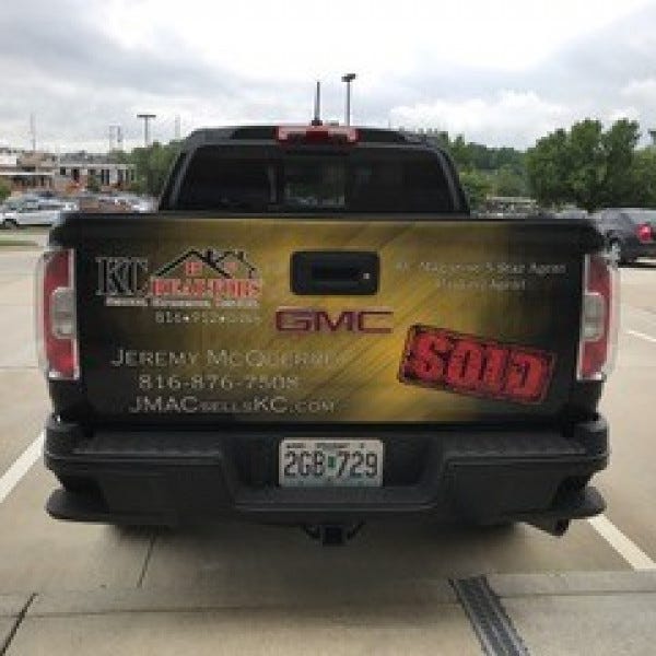 Truck Tailgate wrap vinyl decals