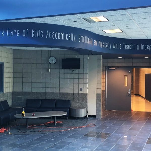Discovery Middle School Curved Upper Wall