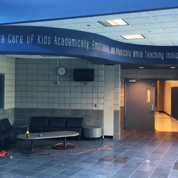 Discovery Middle School Curved Upper Wall