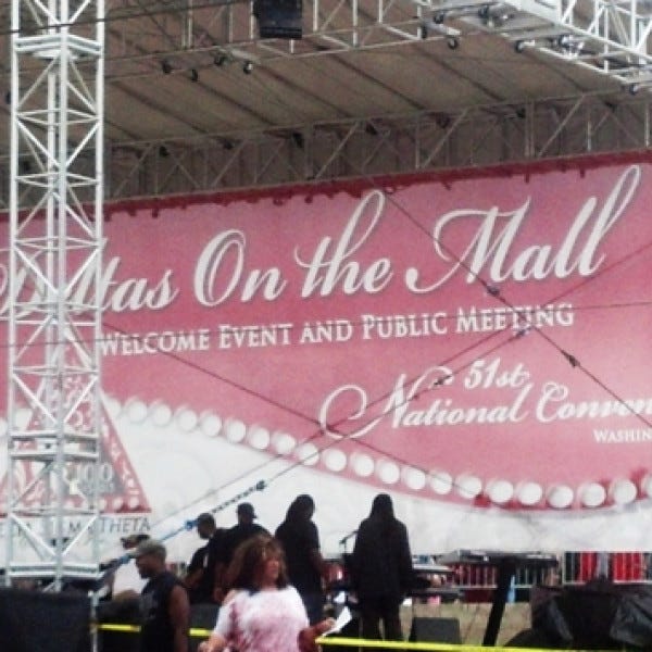 Vinyl Mesh Stage Bannersign A Rama Silver Spring301 273 3462delta Sigma Theta Sorority Centennial Event 20132small