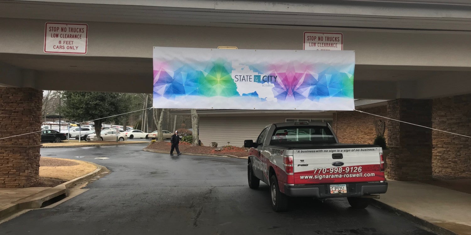 Hanging Banner Signs
