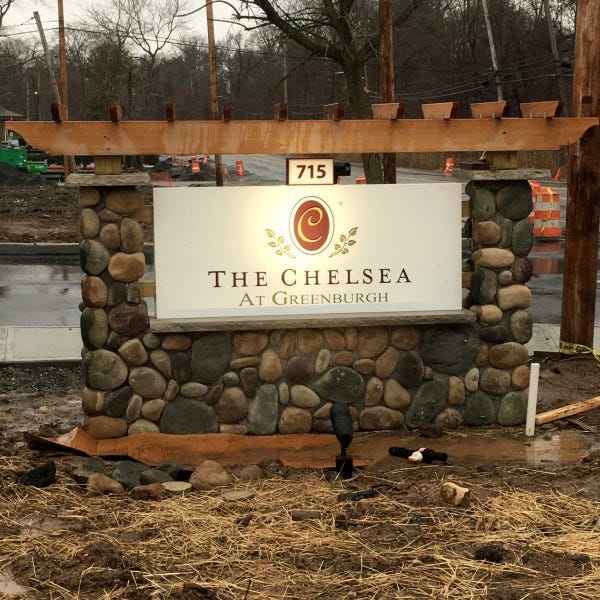 Chelsea Carved Monument Sign_Roseland