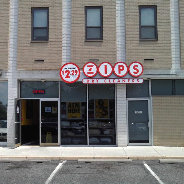 Channel Letter Sign On Racewayzips Dry Cleaners Rockville Rearsignarama Silver Spring