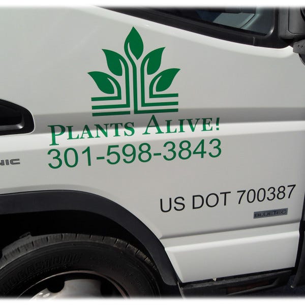 Vehicle Letteringsign A Rama Silver Spring301 273 3462plants Alive