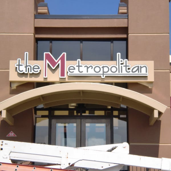 Channel Letters - The Metropolitan