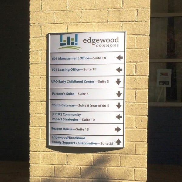 Outdoor Metal Directory Signsignarama Silver Springcpdc Edgewood Commons