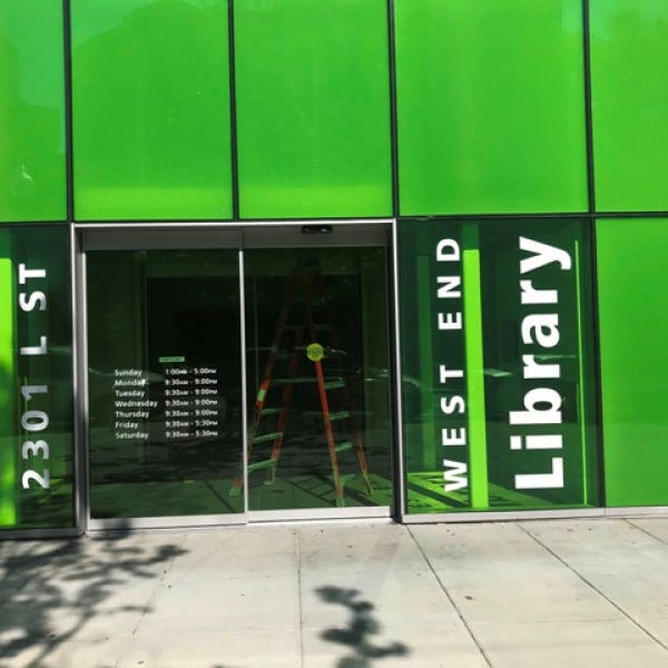 Exterior Vinyl Letteringsignarama Silver Springdc Library West Endsmall
