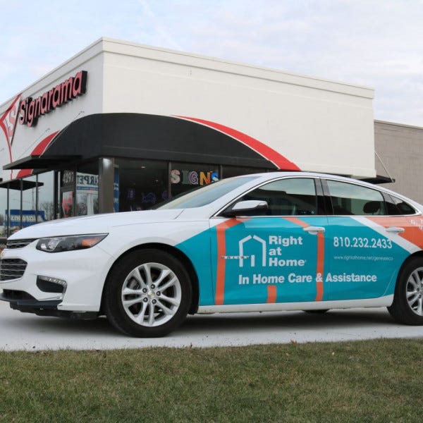 Right At Home Car Wrap 1 - Flint, MI