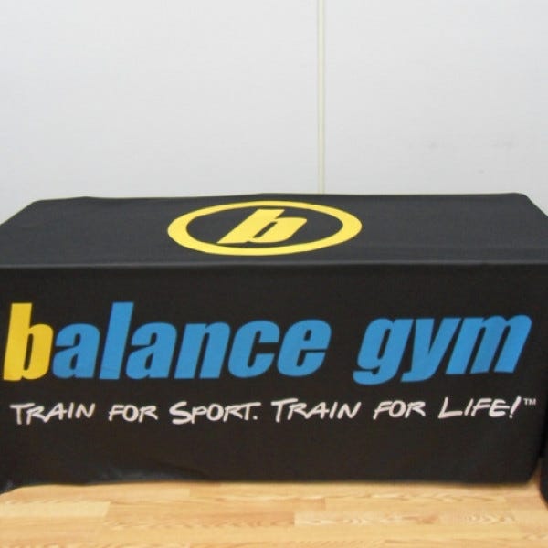Table Throwsignarama Silver Springbalance Gymsmall