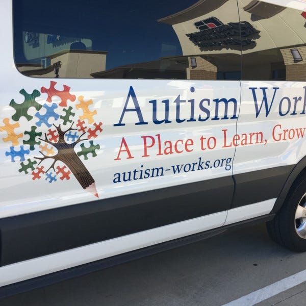 Signarama Liberty Mo Kansas City Autism Works Van