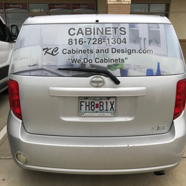 Signarama Liberty Mo Kansas City Kc Cabinets Van Window2