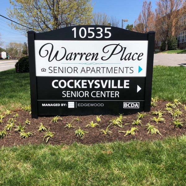 Aluminum Slat Monument Signsignarama Silver Springwarren Place Apartments