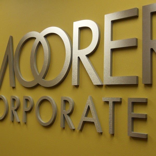 Amoorer Incorporated Dimensional Letters