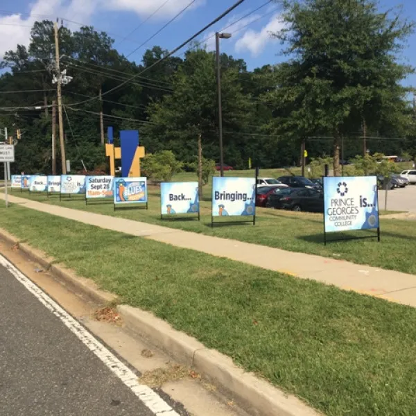 Large Metal Real Estate Signs For Event Promotionsignarama Silver Springprince Georges Community Collegesmall