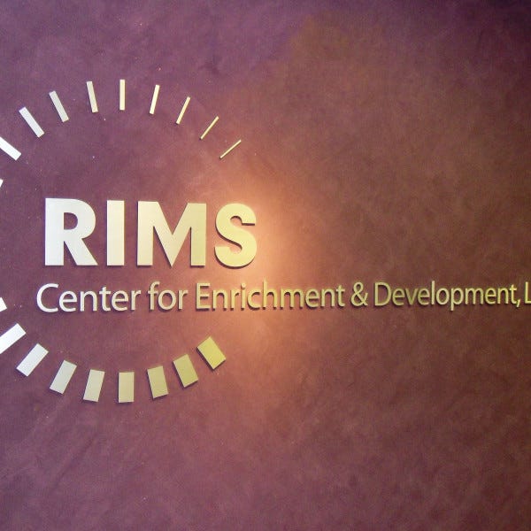Rimsindoor Dimensional Cut Letters