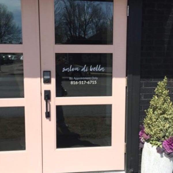 Signarama Liberty Mo Kansas City Salon Di Bella Door Graphic