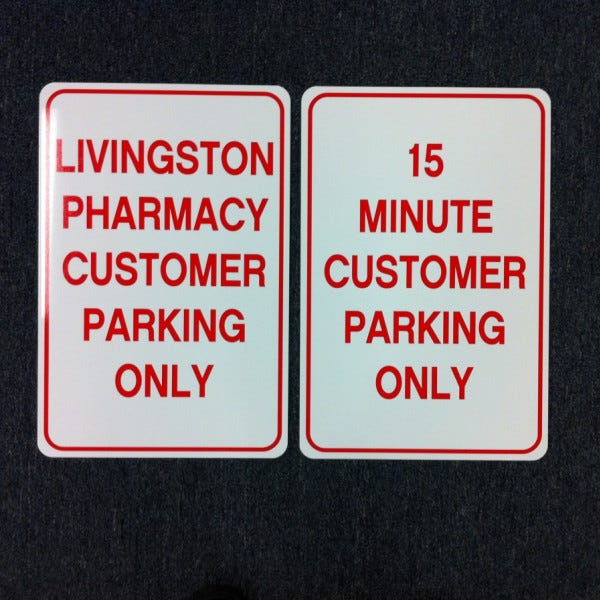 Livingston Parking Signs_Roseland