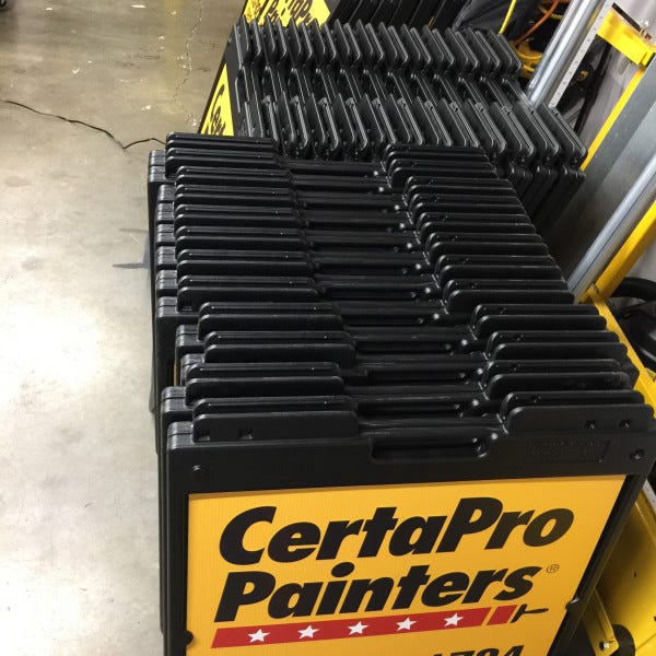 Certapro Sidewalk Signs