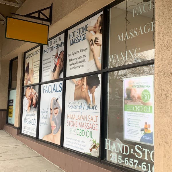 Window Graphics - Hand & Stone