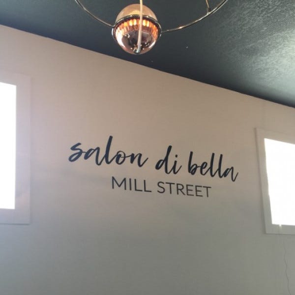 Signarama Liberty Mo Kansas City Salon Di Bella Above The Couch