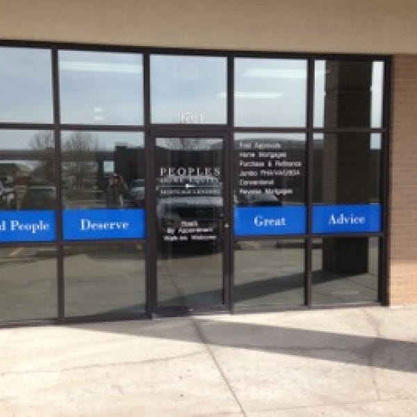 Signarama Liberty Mo Kansas City Peoples Window Graphics Post